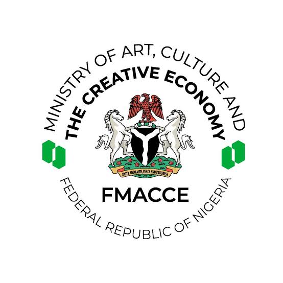 Logo of the Federal Ministry of Art, Culture and the Creative Economy, Federal Republic of Nigeria (FMACCE).